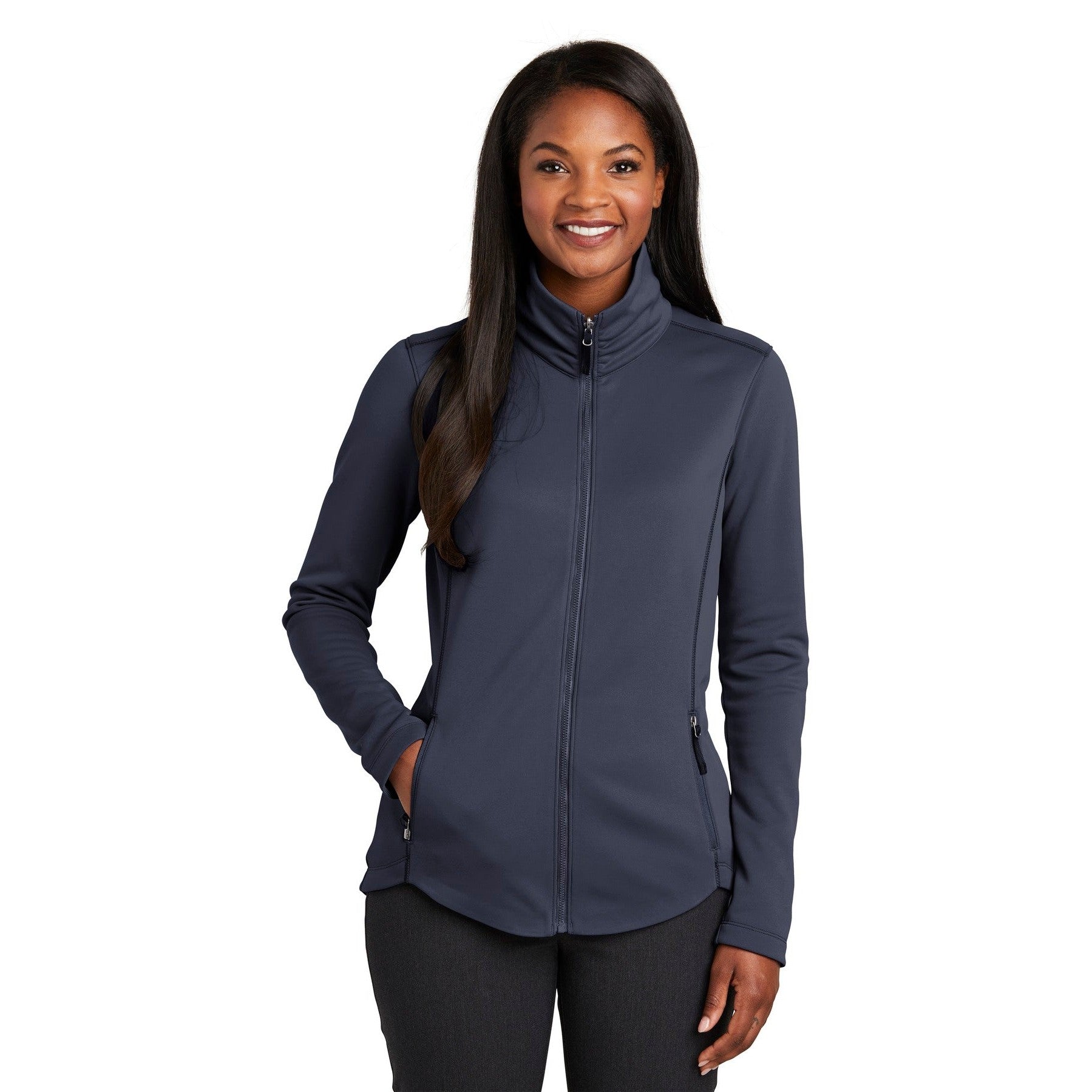 Port Authority-Port Authority ® Women's Collective Smooth Fleece Jacket. L904-MedTech-4